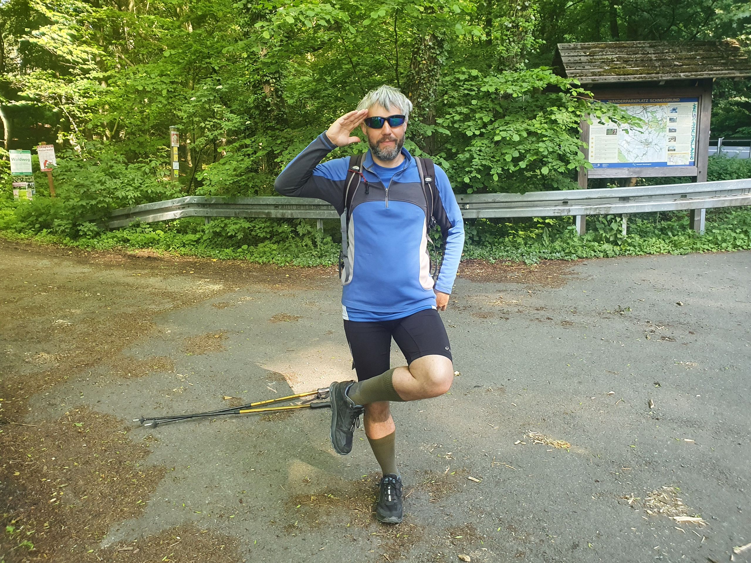 Start am Wanderparkplatz in Rohdental